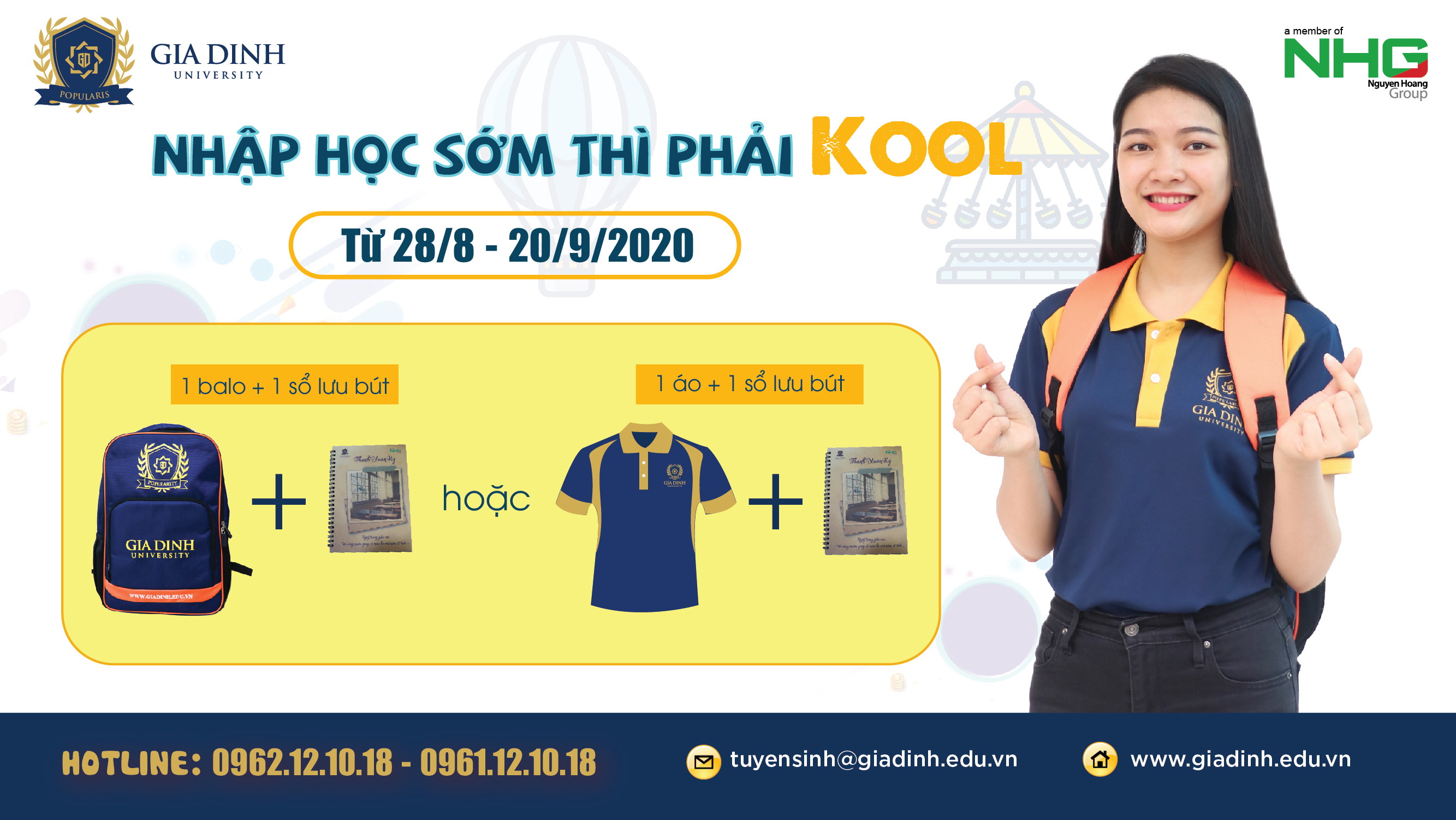 Quà tặng giảng đường: Nhập học sớm phải “KOOL”!