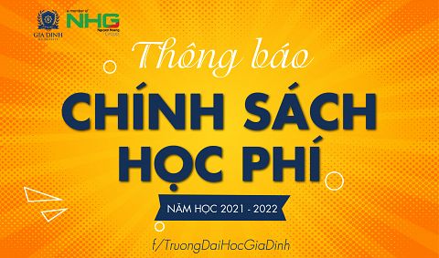 Trường Đại học Gia Định thông báo chính sách học phí năm học 2021 - 2022