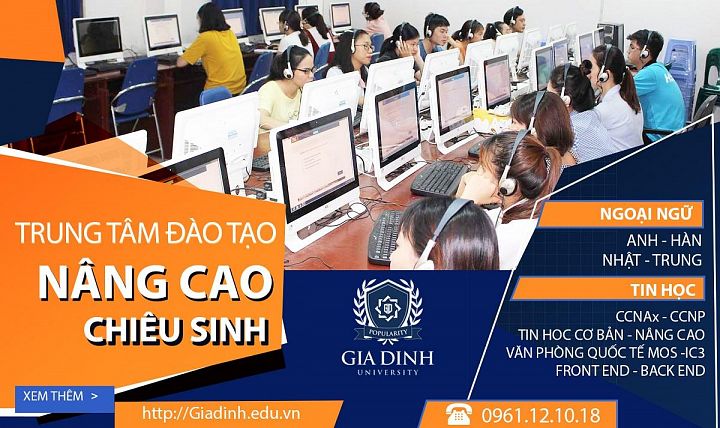 Trung tâm đào tạo Ngắn hạn thông báo chiêu sinh các lớp Tin học - Ngoại ngữ và nghiệp vụ
