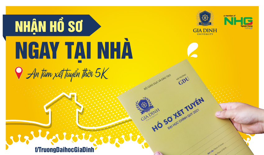 Nhận hồ sơ ngay tại nơi cư trú - giải pháp có 1-0-2 của Trường Đại học Gia Định trong mùa dịch Covid-19