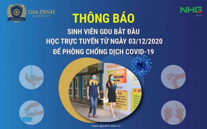 Thông báo về việc nghỉ học do ảnh hưởng của dịch bệnh Covid-19 gây ra