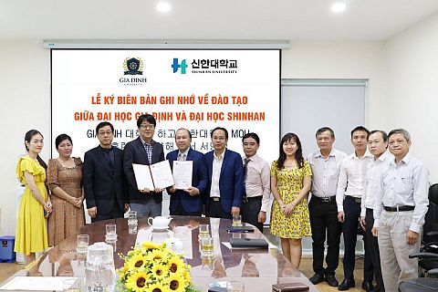 Trường Đại học Gia Định ký hợp tác đào tạo với Đại học Shinhan Hàn Quốc