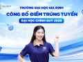 Trường Đại học Gia Định chính thức công bố điểm trúng tuyển 2025