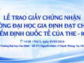 Trường Đại học Gia Định đón nhận Giấy chứng nhận đạt tiêu chuẩn quốc tế của THE-ICE