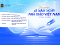 Chuỗi sự kiện chào mừng lễ kỷ niệm 43 năm ngày Nhà giáo Việt Nam (20/11/1982 - 20/11/2025)