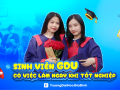 Sinh viên GDU có việc làm ngay sau khi ra trường 