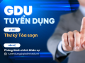 Tuyển dụng Thư ký Tòa soạn