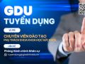 Tuyển dụng Chuyên viên Đào tạo phụ trách Khoa Khoa học sức khỏe