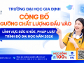 Trường Đại học Gia Định công bố ngưỡng đảm bảo chất lượng đầu vào nhóm ngành Luật và Khoa học Sức khỏe năm 2026