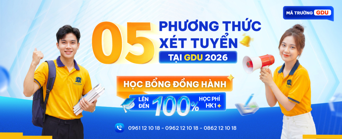 ĐH Gia Định công bố 5 phương thức xét tuyển