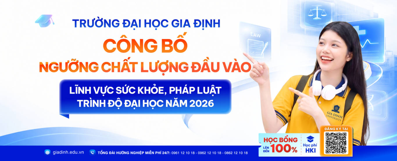 GDU công bố ngưỡng chất lượng đầu vào nhóm ngành Luật, Sức khỏe