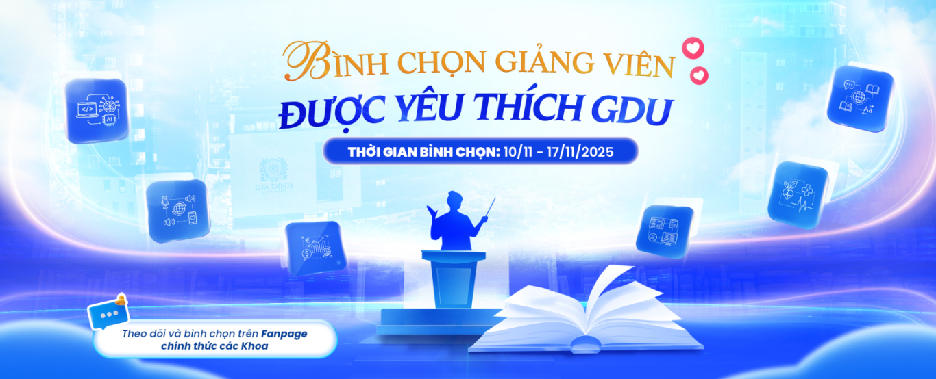 CUỘC THI BÌNH CHỌN GIẢNG VIÊN ĐƯỢC YÊU THÍCH GDU