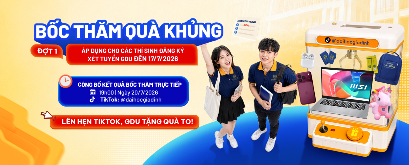 Chương trình Bốc thăm quà tặng - Đợt 1 tại GDU