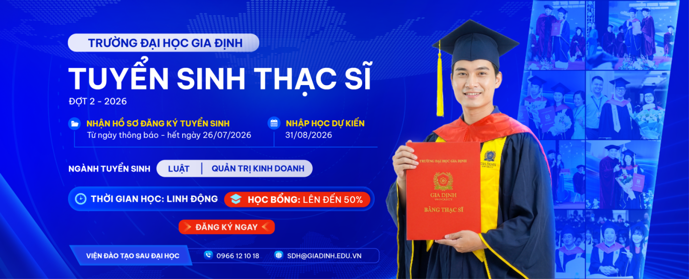 Tuyển sinh thạc sĩ đợt 2 năm 2026