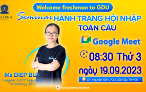 Tổ chức seminar “Hành trang hội nhập toàn cầu” cho sinh viên chương trình tài năng  