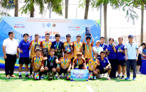 Đội tuyển GDU giành giải nhì Giải bóng đá sinh viên TP.HCM 2023 