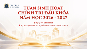 GDU tổ chức Sinh hoạt chính trị đầu khóa dành cho Tân sinh viên K20
