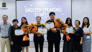Sinh viên năm nhất ngành Ngôn ngữ Anh giành giải nhất cuộc thi hùng biện Tiếng Anh GDU 2023 