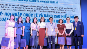 Sinh viên khối ngành luật GDU và Đại học Quy Nhơn giao lưu, trao đổi kinh nghiệm