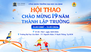 Hội thao GDU 2026 chính thức khởi động: Gắn kết sức mạnh, chào mừng 19 năm thành lập trường