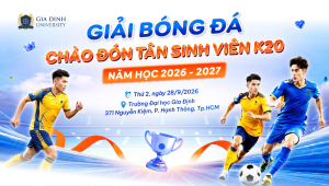 GDU khởi động Giải Bóng đá Chào đón Tân sinh viên năm học 2026–2027
