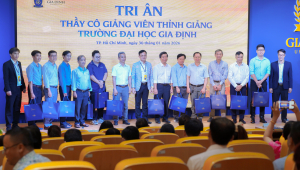 Lãnh đạo Trường Đại học Gia Định gặp gỡ, trao đổi cùng giảng viên thỉnh giảng dịp cuối năm 