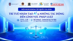 GDU tổ chức Hội nghị khoa học cấp quốc gia 2026 về trí tuệ nhân tạo và pháp luật