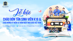 GDU tổ chức Lễ hội chào đón tân sinh viên K18 và Chào mừng Kỷ niệm 42 năm Ngày Nhà giáo Việt Nam 