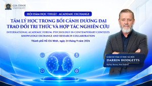 GDU mở rộng góc nhìn đa chiều về Tâm lý học cùng chuyên gia quốc tế