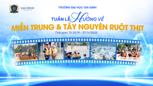 Trường Đại học Gia Định phát động tuần lễ “Hướng về đồng bào miền Trung, Tây Nguyên ruột thịt” 