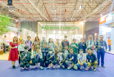 Sinh viên GDU tham quan Hội chợ Xuất khẩu Đồ gỗ và Nội thất TP.HCM 2023 