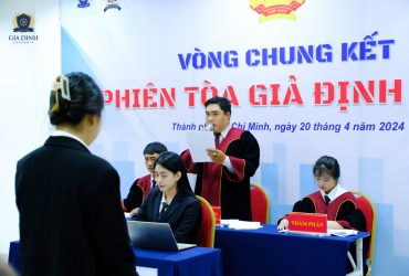 Sinh viên ngành Luật thể hiện “tròn vai” tại vòng chung kết cuộc thi “Phiên tòa giả định” 2024 