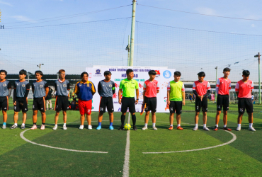 Sôi động lễ khai mạc giải bóng đá đá nam trường Đại học Gia Định 2022 