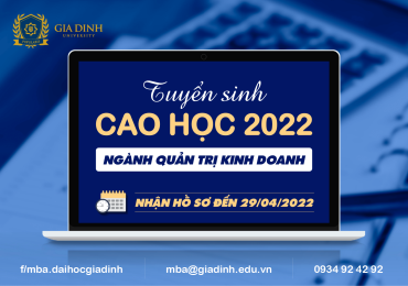 Trường Đại học Gia Định tuyển sinh cao học ngành Quản trị kinh doanh năm 2022 