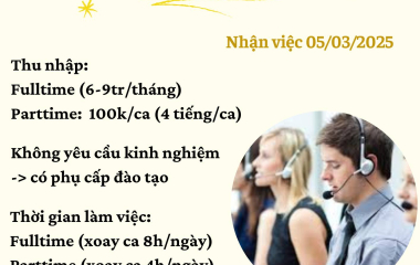 NHÂN VIÊN CHĂM SÓC KHÁCH HÀNG LINE 1091
