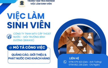 TIẾP THỊ BÁN THỜI GIAN (PART-TIME) BIWASE