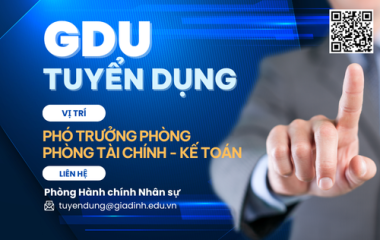 Tuyển dụng Phó Trưởng phòng Phòng Tài chính - Kế toán