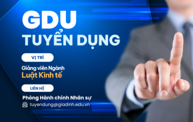 Tuyển dụng Giảng viên cơ hữu ngành Luật kinh tế