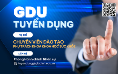 Tuyển dụng Chuyên viên Đào tạo phụ trách Khoa Khoa học sức khỏe