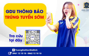 GDU thông báo kết quả trúng tuyển sớm hệ Đại học chính quy 2023 bằng phương thức xét học bạ THPT 