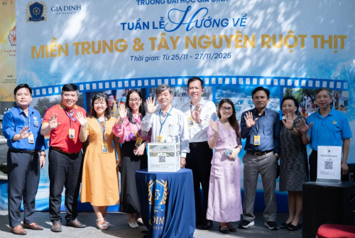 Trường Đại học Gia Định (GDU) huy động hơn 1 tỷ đồng ủng hộ đồng bào miền Trung và Tây Nguyên bị ảnh hưởng thiên tai