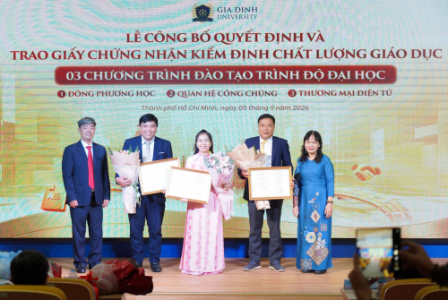 Trường Đại học Gia Định bổ nhiệm quyền hiệu trưởng, thêm dấu mốc mới trong nâng cao chất lượng đào tạo