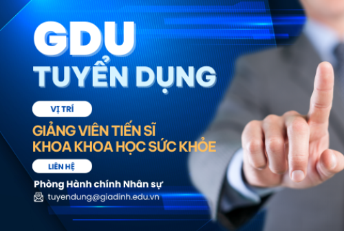 Tuyển dụng Giảng viên Tiến sĩ Khoa Khoa học sức khỏe