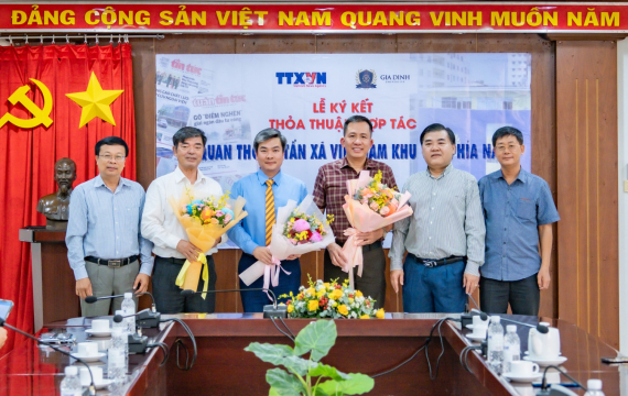 Trường Đại học Gia Định và Cơ quan Thông tấn xã Việt Nam khu vực phía Nam ký kết hợp tác