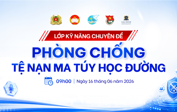 GDU tổ chức lớp kỹ năng “Phòng chống tệ nạn ma túy học đường”
