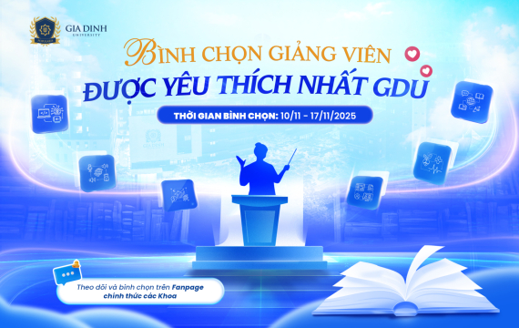 Trường Đại học Gia Định phát động cuộc bình chọn Giảng viên được yêu thích năm học 2024 - 2025 