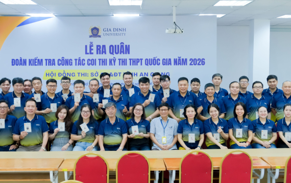 Trường Đại học Gia Định ra quân tham gia công tác coi thi Kỳ thi tốt nghiệp THPT năm 2026