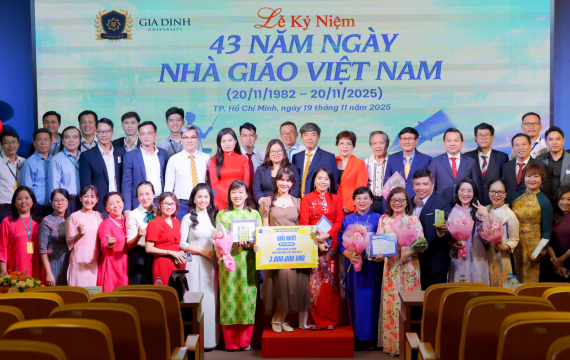 Trường Đại học Gia Định tổ chức lễ kỷ niệm 43 năm ngày Nhà giáo Việt Nam (20/11/1982 - 20/11/2025)