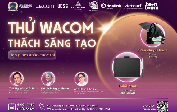 Cuộc thi vẽ sáng tạo - Khoe chất “nghệ” cùng Wacom Việt Nam và Trường Đại học Gia Định