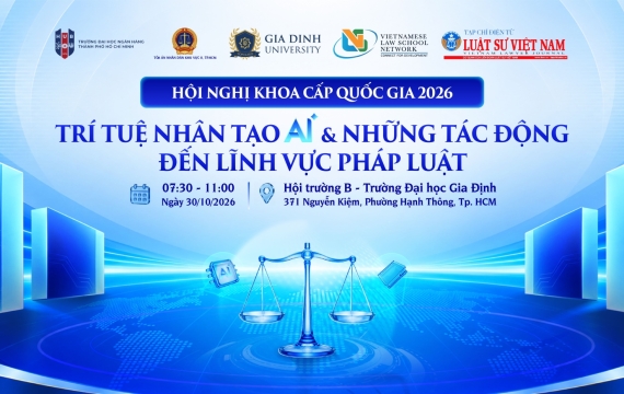 GDU tổ chức Hội nghị khoa học cấp quốc gia 2026 về trí tuệ nhân tạo và pháp luật